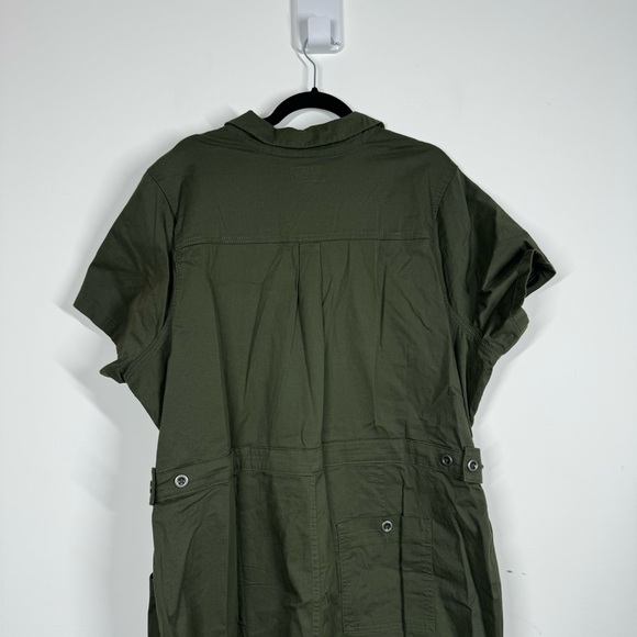 Torrid Romper Twill Deep Depths Utility Button Front Cargo - Picture 7 of 11